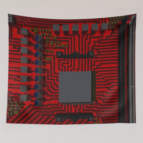 Item preview, Voxel Core Metallic Dark Red designed and sold by PotatoVonEpicus.