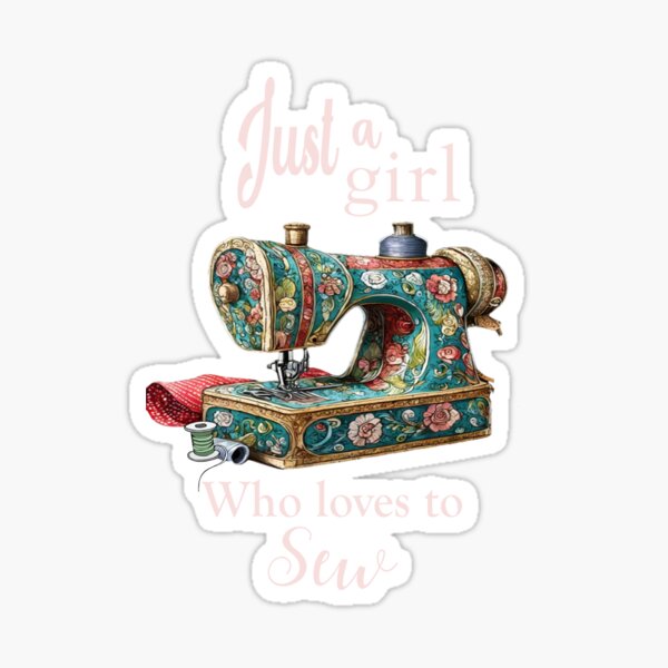 Item preview, Just a Girl Who Loves to Sew designed and sold by MarigoldandLily.
