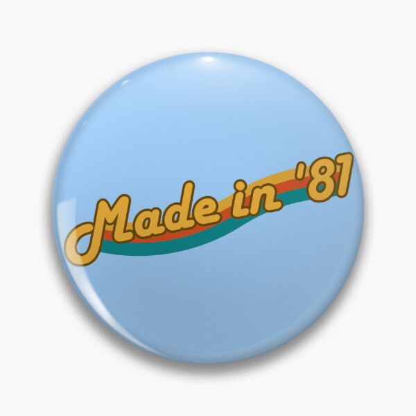 Item preview, Vintage Made in '81 Birthday Gift Born in 1981 designed and sold by RetroPrintsUS.