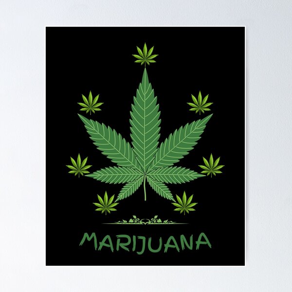 Item preview, Marijuana leaves and the slogan designed and sold by Kingkham-Design.
