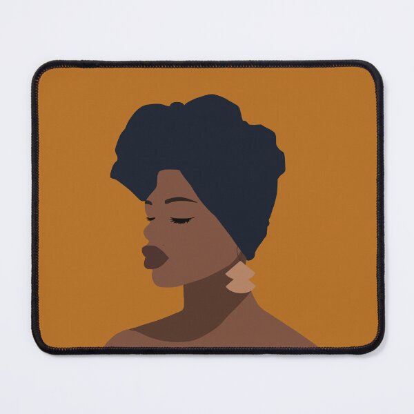 Item preview, Afro woman wearing a turban designed and sold by InkyKidArt.