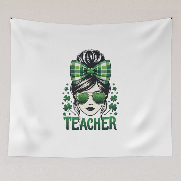 Item preview, St Patricks Day Lucky Teacher Saint Paddys Groovy Women T-Shirt designed and sold by MAPDDesigns.