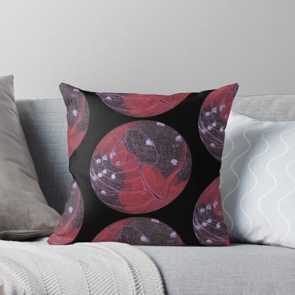 Item preview, Red woodlouse (black background) designed and sold by Lilis-isopods.