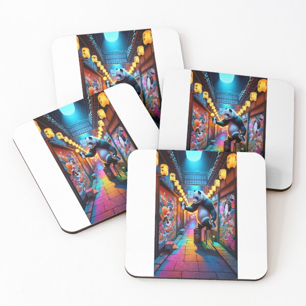 Item preview, Midnight Muse: The Artistic Panda of Lantern-Lit Lane designed and sold by DreamAlongArt.