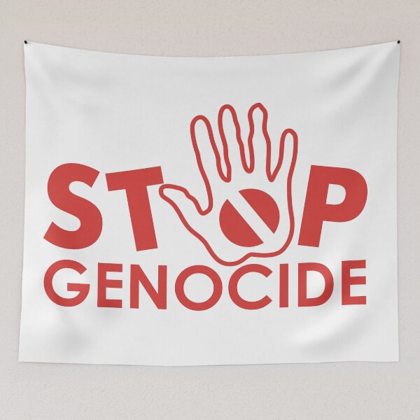 Item preview, stop genocide designed and sold by Wolagno.