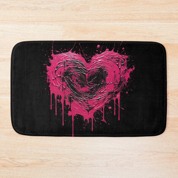 Item preview, Romantic pink valentines heart painting designed and sold by OdinsBigBeard.
