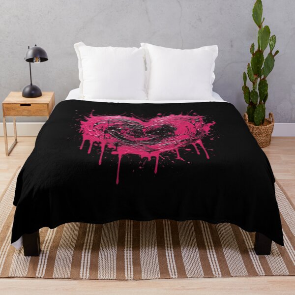 Item preview, Romantic pink valentines heart painting designed and sold by OdinsBigBeard.