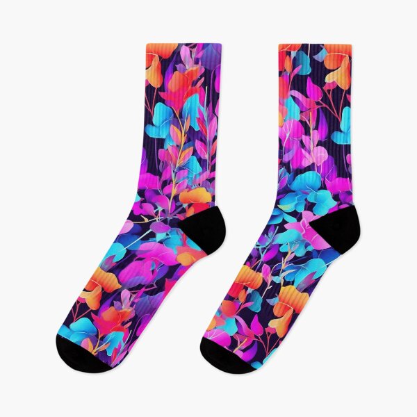 Item preview, Colorful Glow Plants Pattern designed and sold by TheTodayTribe.