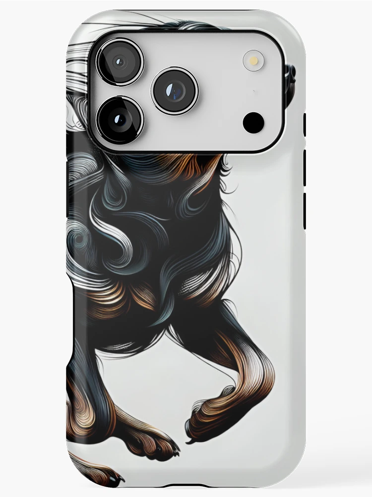 Thumbnail 1 of 4, iPhone Case, Abstract Rottweiler Expression designed and sold by PawspectCreate.