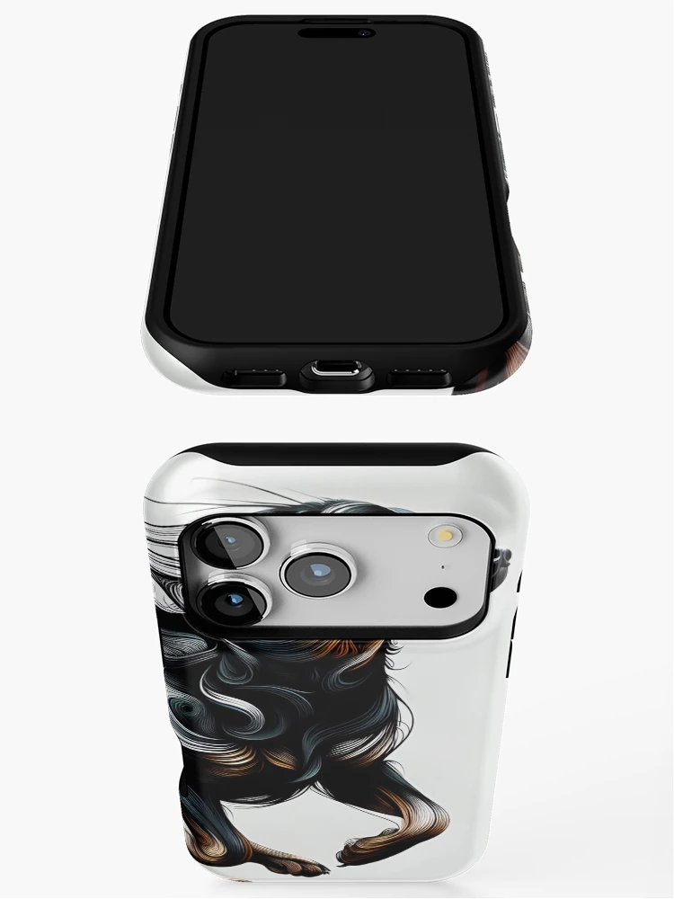 Thumbnail 3 of 4, iPhone Case, Abstract Rottweiler Expression designed and sold by PawspectCreate.