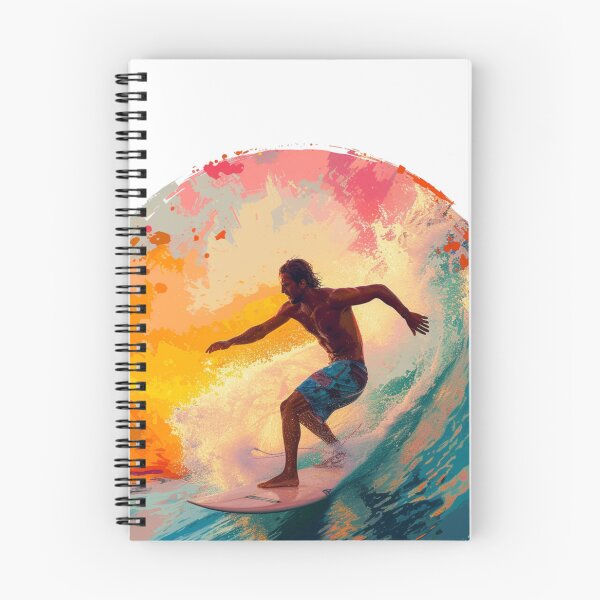 Item preview, Colorful surfer on the wave designed and sold by Revived Design.
