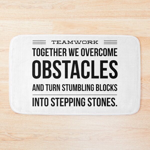 Item preview, Stumbling Blocks to Stepping Stones: Inspirational Quote Design - Team Spirit designed and sold by Soaring Eagle.