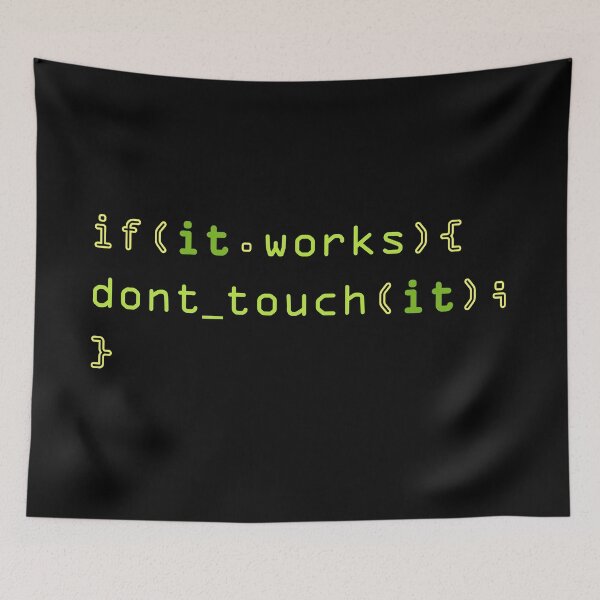 Aperçu de l'œuvre Si ça marche, n'y touchez pas - code vert créée et vendue par Warrioll.