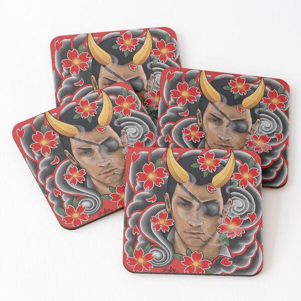 Artikelvorschau, Goro Majima Tattoo-Porträt entworfen und verkauft von Xyluxus.