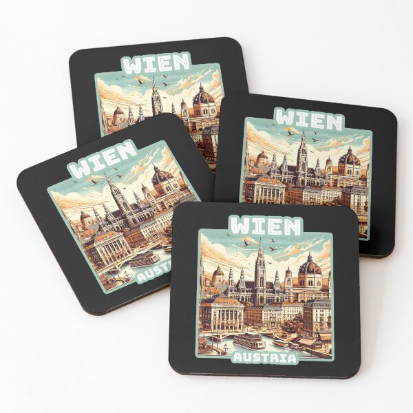Item preview, Vintage Wien Vienna Austria Travel Art designed and sold by Unitepeople.