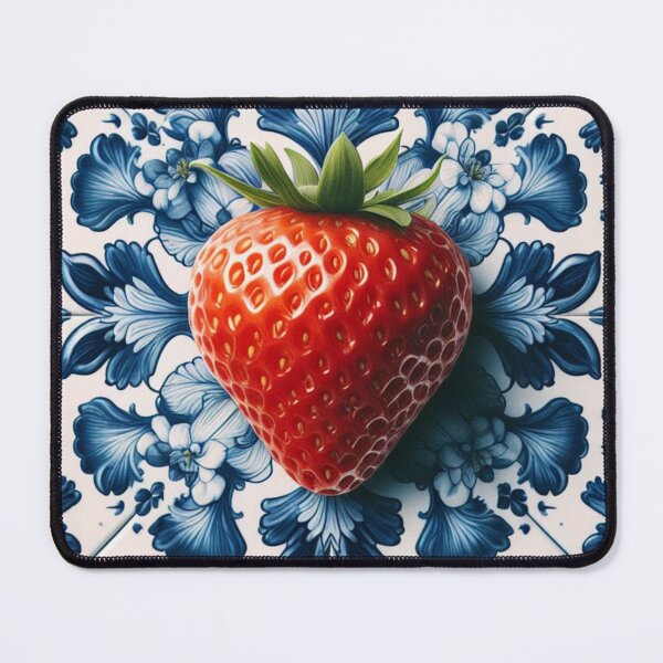 Item preview, Delft Tile With Strawberry No.1 designed and sold by ArtNook777.