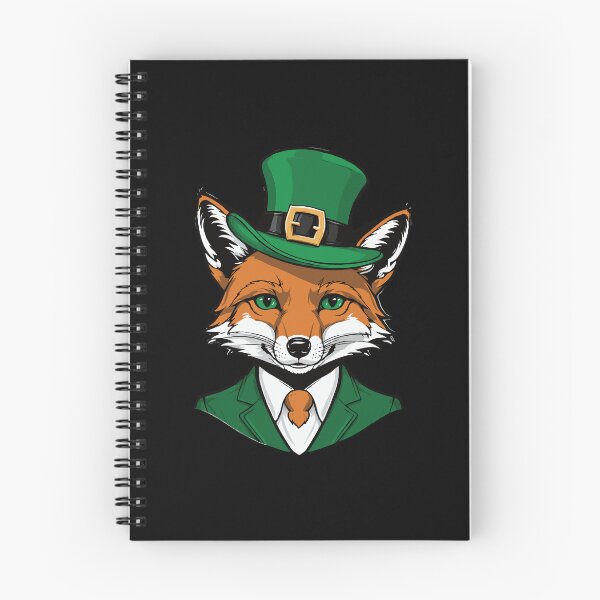 Item preview, Whiskered Luck: St. Patrick's Fox with Green Leprechaun Hat designed and sold by twisted-dot.
