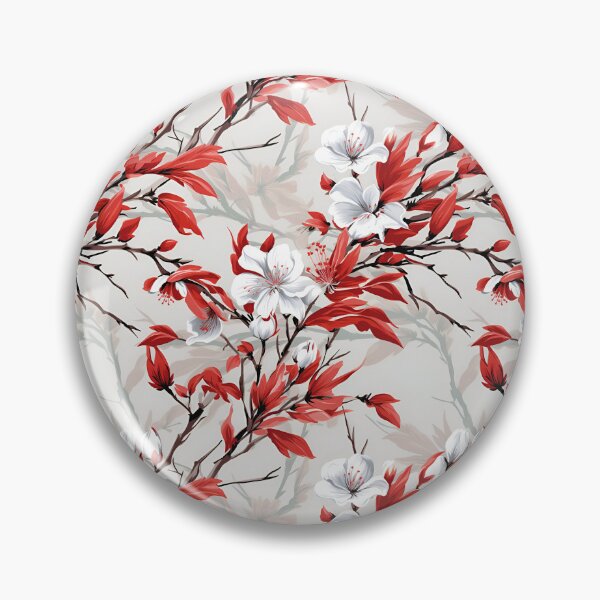 Item preview, Painted White Flowers Blossoming on Branches Seamless Pattern designed and sold by SourHeadPattern.