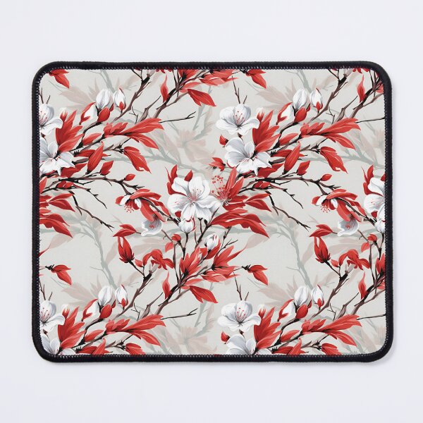 Item preview, Painted White Flowers Blossoming on Branches Seamless Pattern designed and sold by SourHeadPattern.