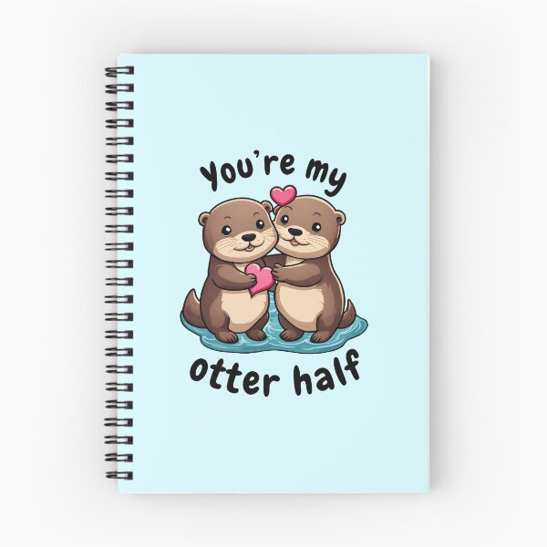 Aperçu de l'œuvre Tu es ma loutre à moitié Saint-Valentin créée et vendue par PixelsNonstop.