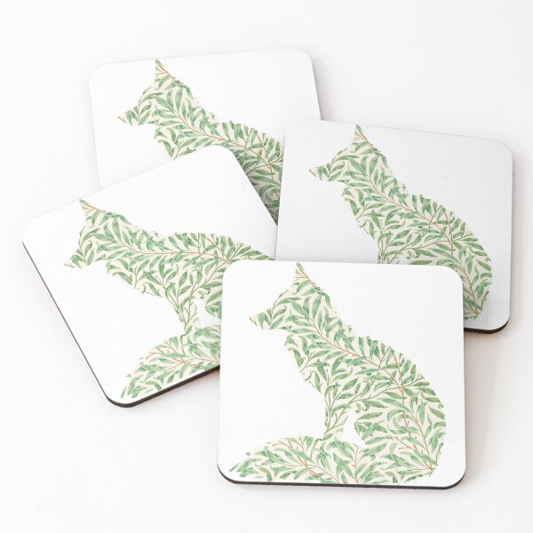 Item preview, Green Leaves William Morris Fox  designed and sold by curiouswonder.