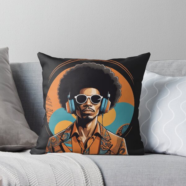 Item preview, Orange Crush, The Coolest Afro King with Headphones designed and sold by Péter Pálffy.