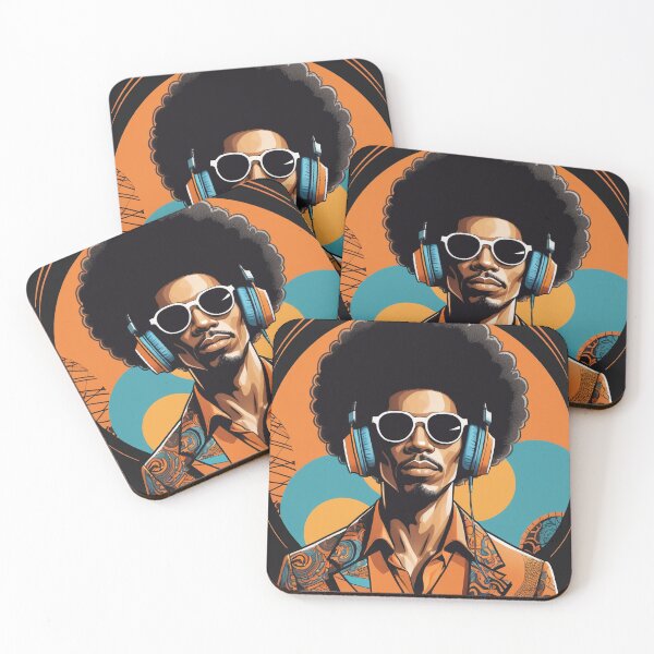 Item preview, Orange Crush, The Coolest Afro King with Headphones designed and sold by Péter Pálffy.