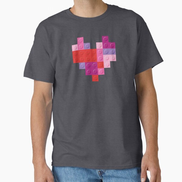 Item preview, Pink and Red Brick Heart designed and sold by YonderAndBeyond.
