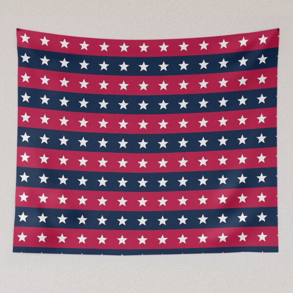 Item preview, Blue Red White Star Stripe Horizontal United States Color Independence Freedom America Pattern designed and sold by PenguinForests.
