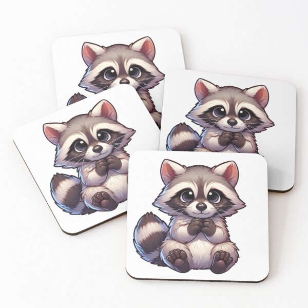 Item preview, Cute cartoon racoon designed and sold by DuskTillDown.
