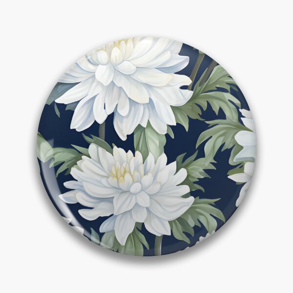 Item preview, white Chrysanthemum flower seamless pattern designed and sold by varinchai.