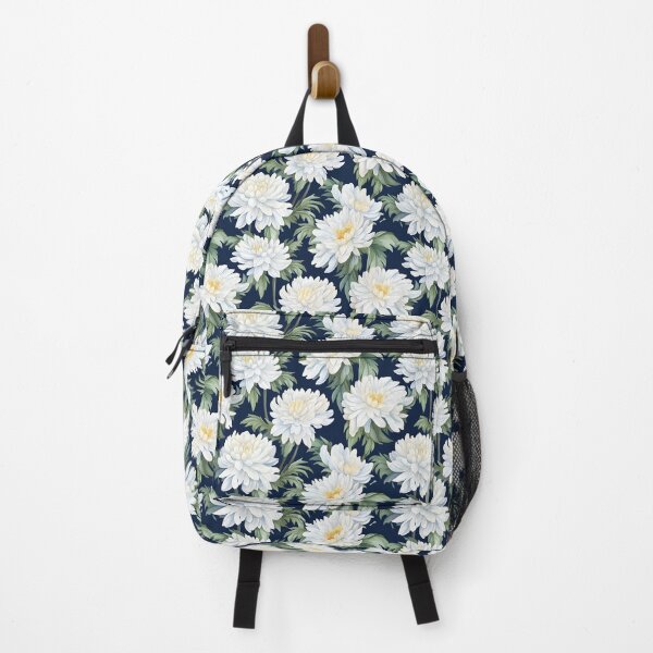 Item preview, white Chrysanthemum flower seamless pattern designed and sold by varinchai.