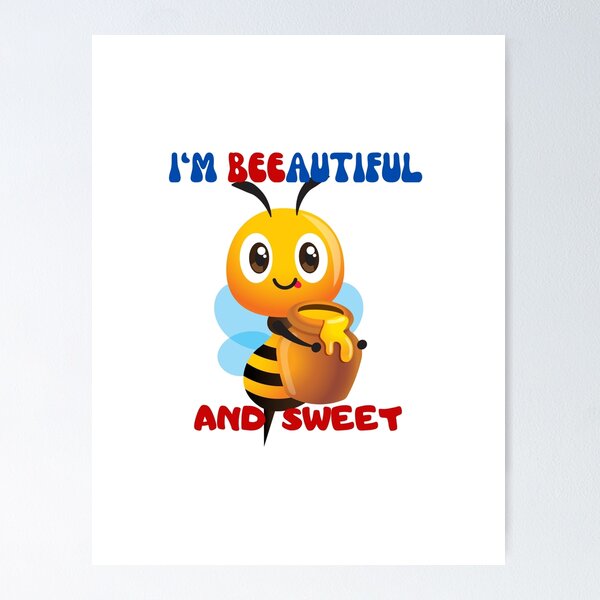 Item preview, Sweet bee with honey designed and sold by Hope-it-fits.