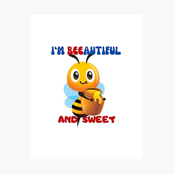 Item preview, Sweet bee with honey designed and sold by Hope-it-fits.
