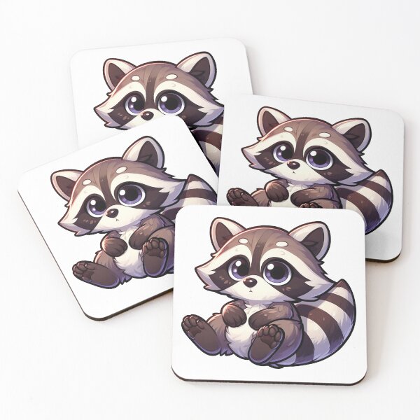 Item preview, Cute cartoon racoon designed and sold by DuskTillDown.