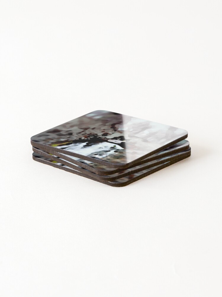 Thumbnail 4 of 5, Coasters (Set of 4), "Abstract Waterfall" designed and sold by ReedS8.