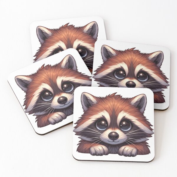 Item preview, Cute cartoon racoon designed and sold by DuskTillDown.