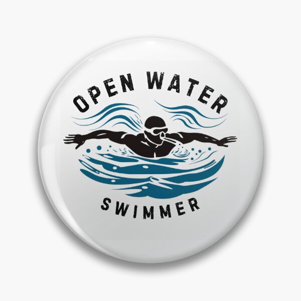 Item preview, Open Water Swimmer - Male - w/ text designed and sold by TheDigitalAnvil.
