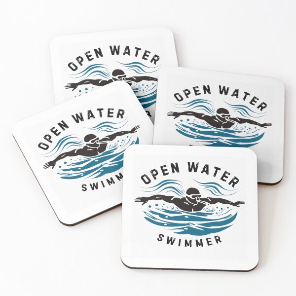 Item preview, Open Water Swimmer - Male - w/ text designed and sold by TheDigitalAnvil.