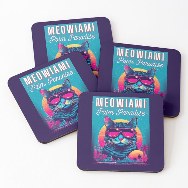 Item preview, Stylish Cat Wearing Sunglasses. Miami Style. designed and sold by GiveMeMood.