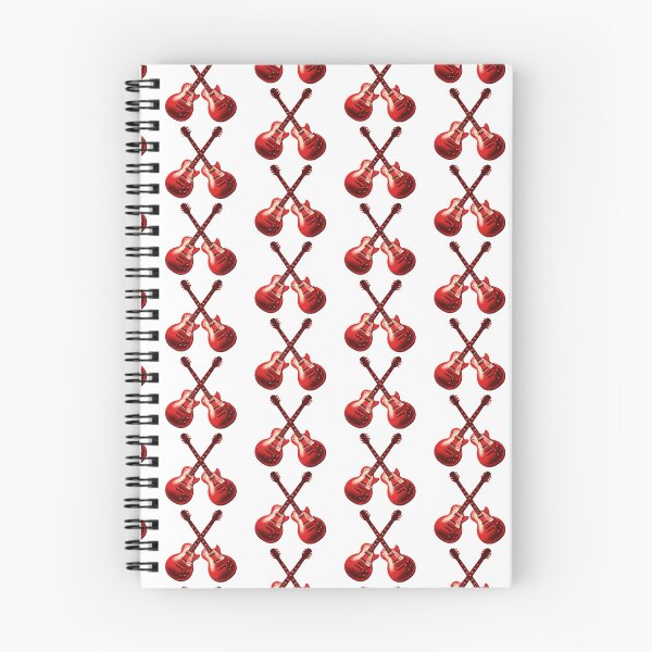 Item preview, Crossed Red Guitars Retro 80s Pattern designed and sold by wolfkin-design.