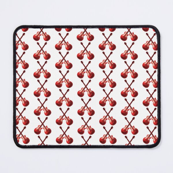 Item preview, Crossed Red Guitars Retro 80s Pattern designed and sold by wolfkin-design.