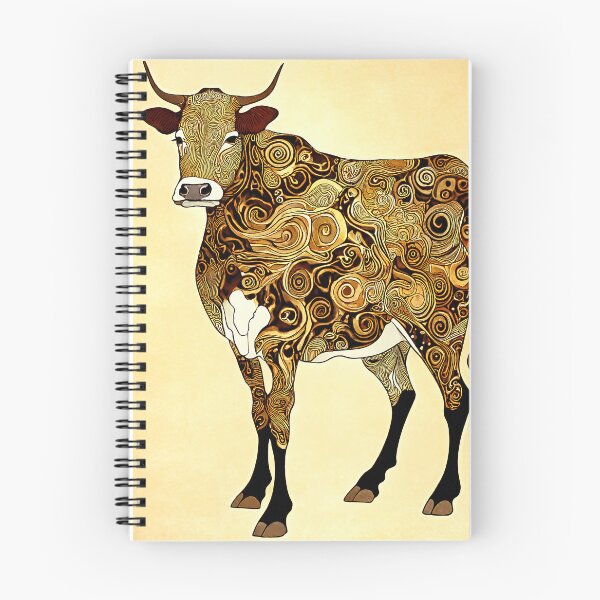 Item preview, Holy cow in the style of Gustav Klimt with golden tones designed and sold by BubblyDelight.