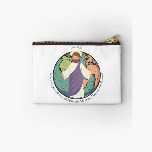 Item preview, In the world you will have tribulation. But take heart; I have overcome the world John 16:33 Bible verse with meaningful picture designed and sold by Crazy-art-land.