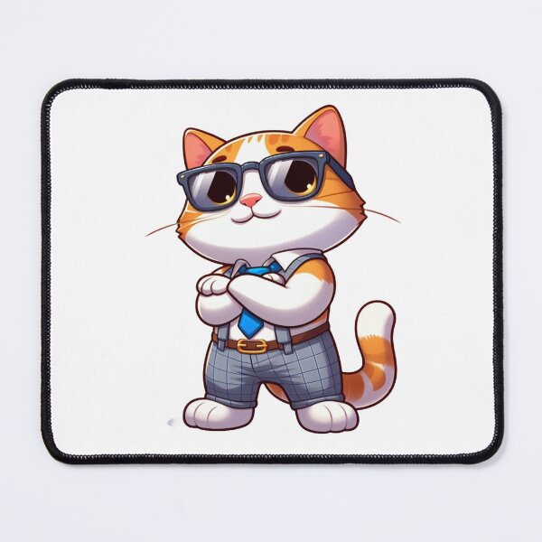 Item preview, Animated Cat looking cool and impressive with glasses designed and sold by ISIKPK.