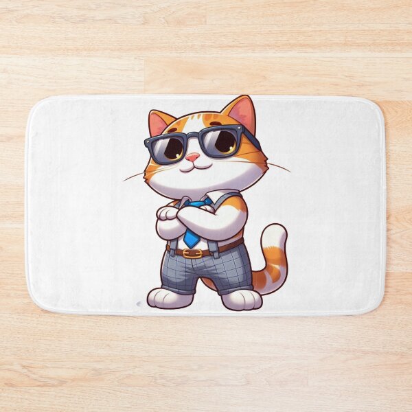 Item preview, Animated Cat looking cool and impressive with glasses designed and sold by ISIKPK.