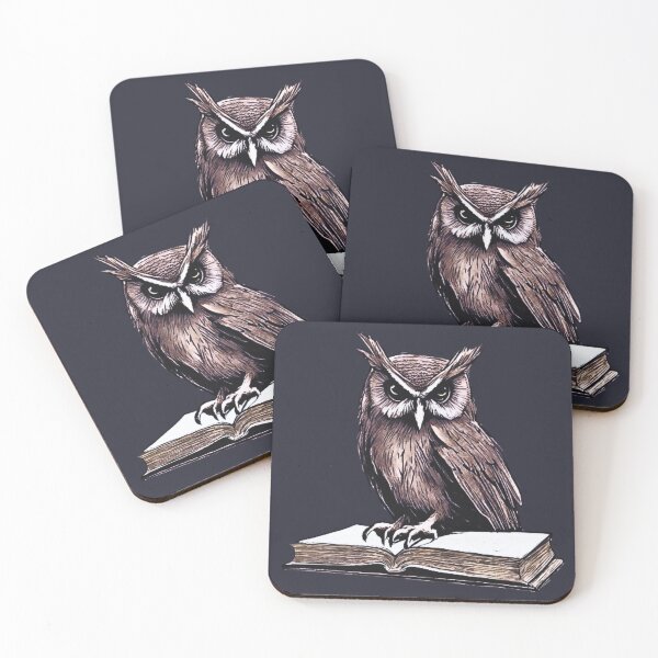 Item preview, Dark Cottagecore Academia Owl On A Book designed and sold by CaptainNemo21.