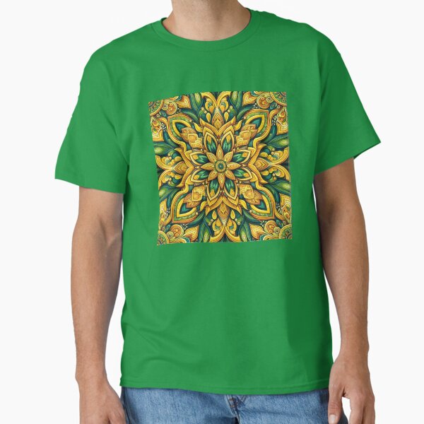 Item preview, Green & Yellow Mandala 1 designed and sold by ollie-shop.