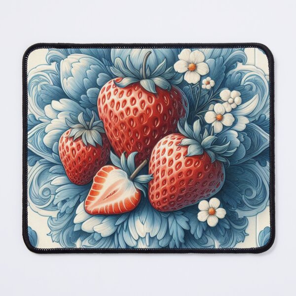 Item preview, Delft Tile With Strawberry No.4 designed and sold by ArtNook777.