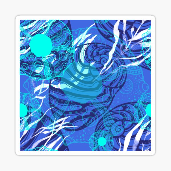 Item preview, Ultramarine seaweed designed and sold by ilonaalyamani.